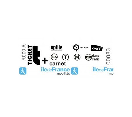 Carnet 10 ticket mezzi pubblici Parigi